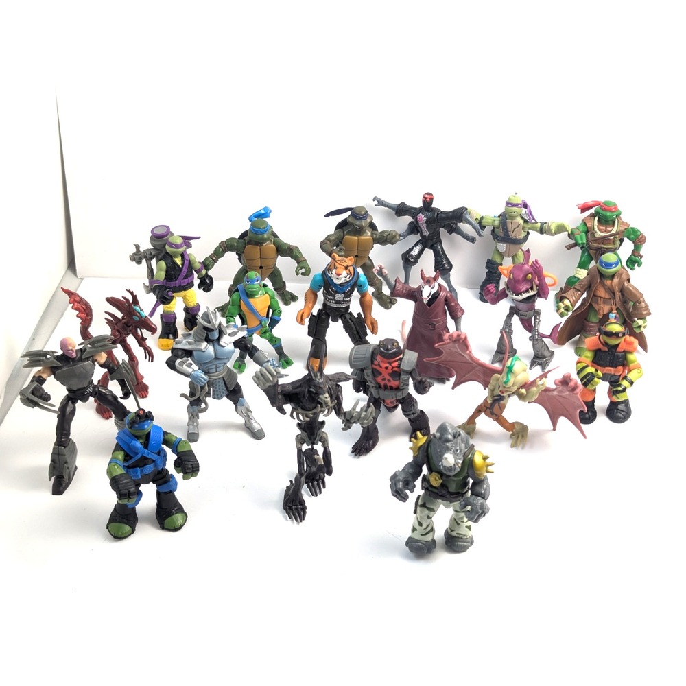TMNT Teenage Mutant Ninja Turtles 2012 2014 Playmates Viacom 7‎ Figures 4.5" Lot